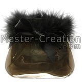 feather decorated gift bag