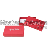 red gift packing box