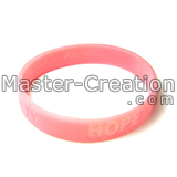 pink silicon wrist strap