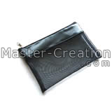 black mesh ziplock bag