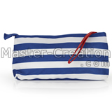 striped clutch bag