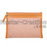 orange mesh ziplock bag