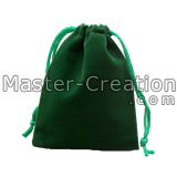 green velvet pouch
